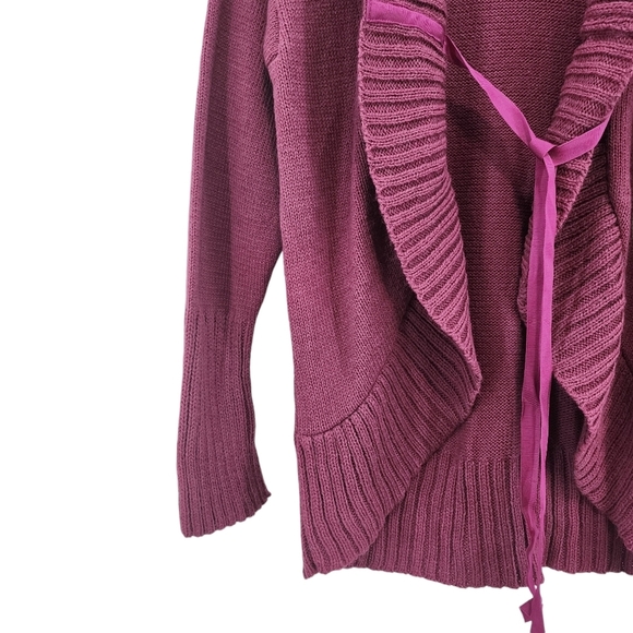 Neesh by DAR Women's Wool Blend Open Front Cardigan Sweater - L - Picture 4 of 6